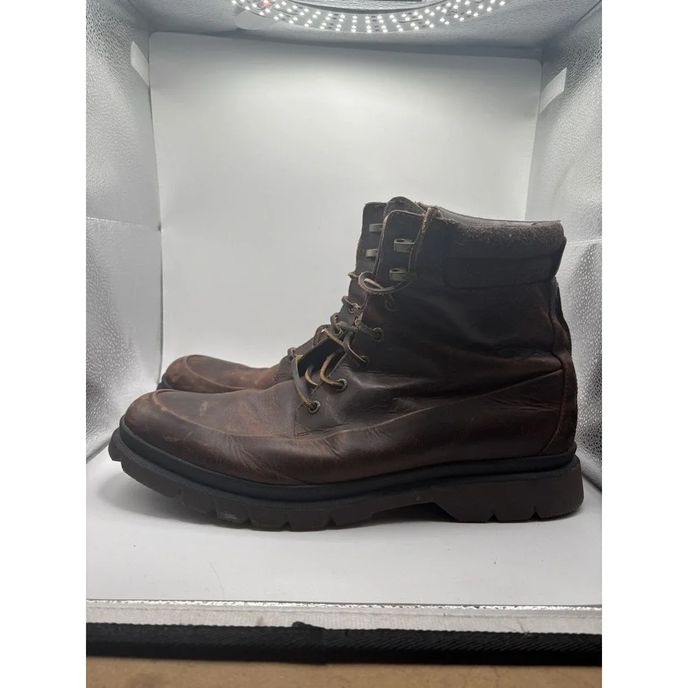 Mens Sperry Boot Size 12 Brown Leather Waterproof STS18413 Watertown Ankle Moc